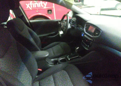 2017 Hyundai Ioniq Hybrid Blue from USA, damaged, VIN KMHC65LC6HU032269